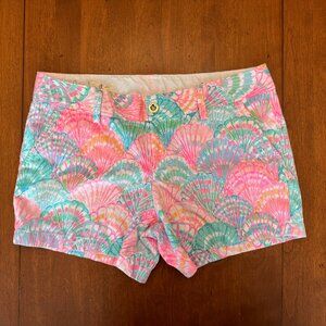 Lilly Pulitzer Shell Print Callahan Shorts - Size 12 "Oh Shello"
